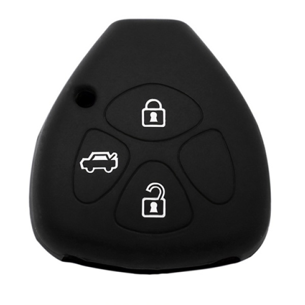 Θήκη κλειδιού για αυτοκίνητα Toyota 3006-01, εύκαμπτη, μαύρη