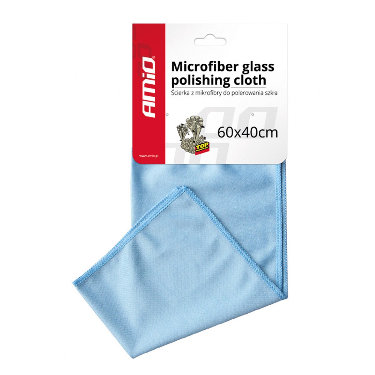 AMIO πανί καθαρισμού από μικροΐνες AMIO-01749 40x60cm, μπλε - Image 1