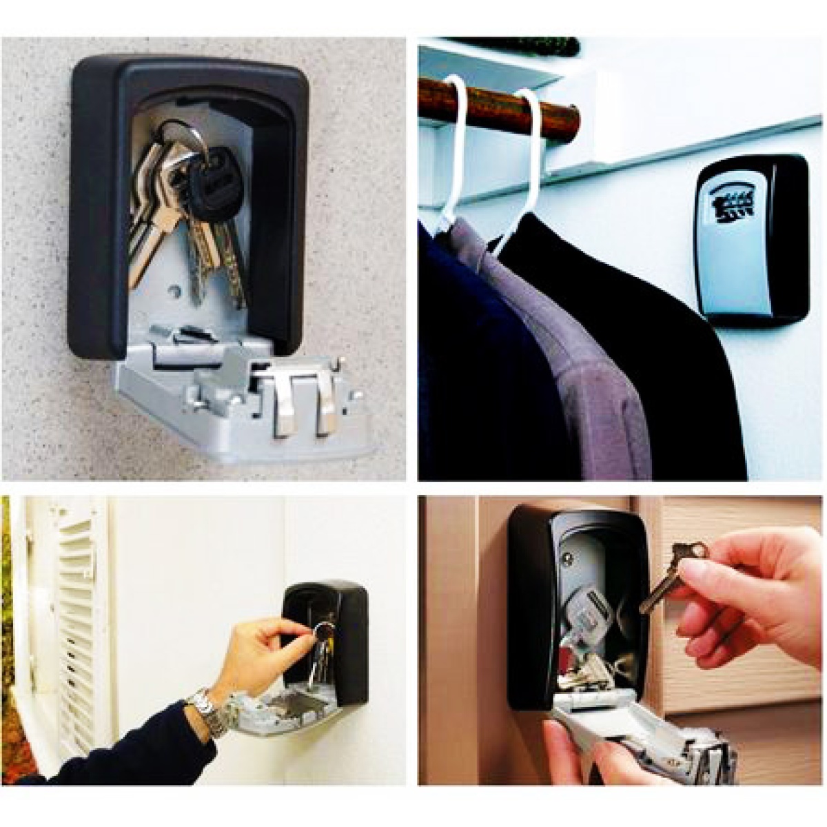 C-TECH κλειδοθήκη τοίχου B106 με συνδυασμό 4 ψηφίων, 480gr - Image 3