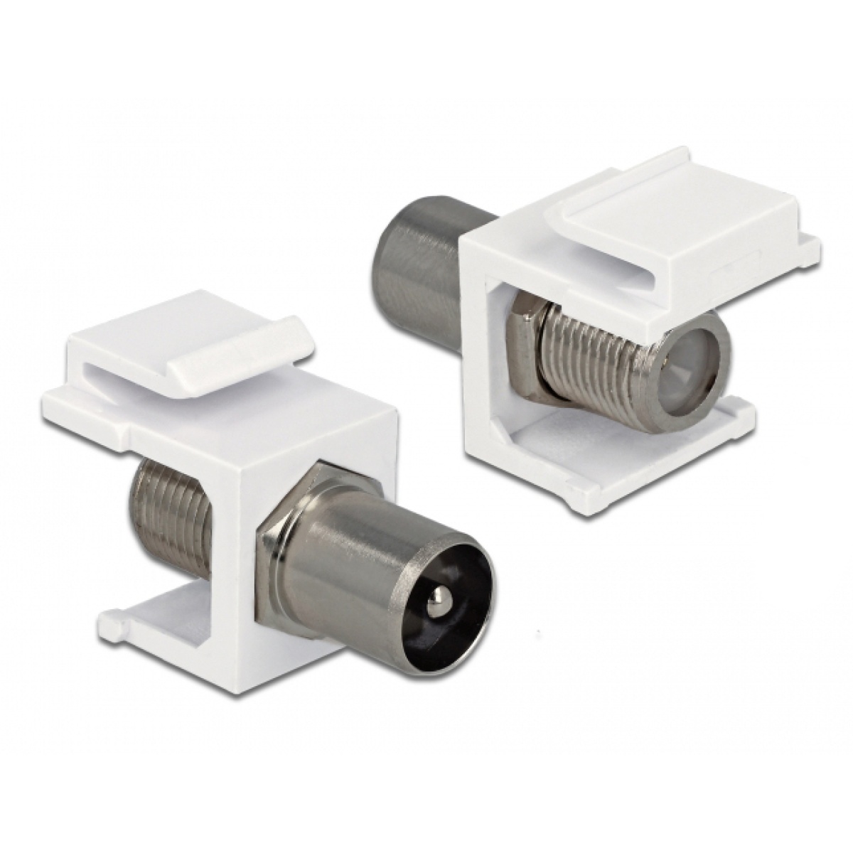 CAB-N155 POWERTECH adapter καλωδίου κεραίας TV CAB-N155 για patch panel, λευκό - Image 1