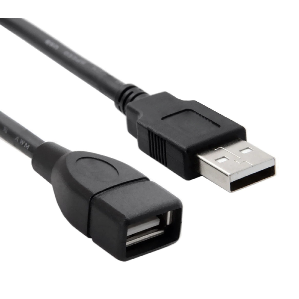 CAB-U011 POWERTECH καλώδιο προέκτασης USB CAB-U011, 480Mbps, 1.5m, μαύρο - Image 1