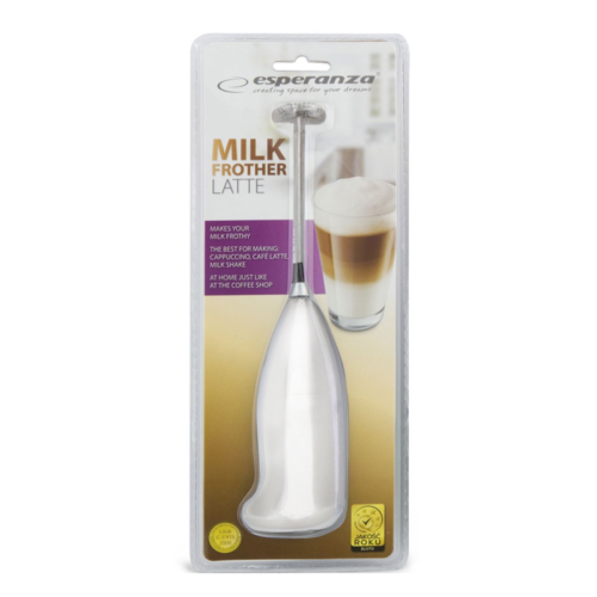 ESPERANZA μίξερ χειρός παραγωγής αφρόγαλου EKF001W, λευκό - Image 2