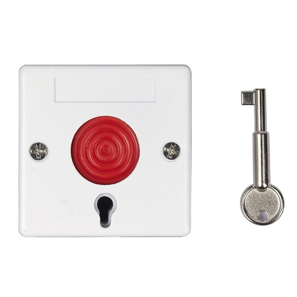 Ενσύρματο κουμπί πανικού HS-182E με κλειδί απενεργοποίησης, λευκό - Image 1