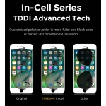 TW INCELL LCD για iPhone 7 Plus, camera-sensor ring, earmesh, μαύρη - Image 4