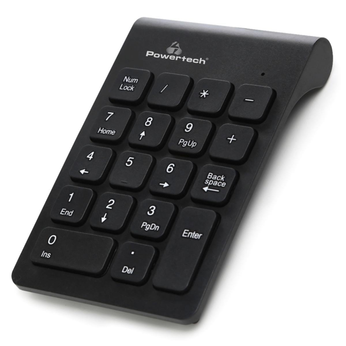 POWERTECH ασύρματο αριθμητικό πληκτρολόγιο PT-939, 2.4GHz, μαύρο - Image 1