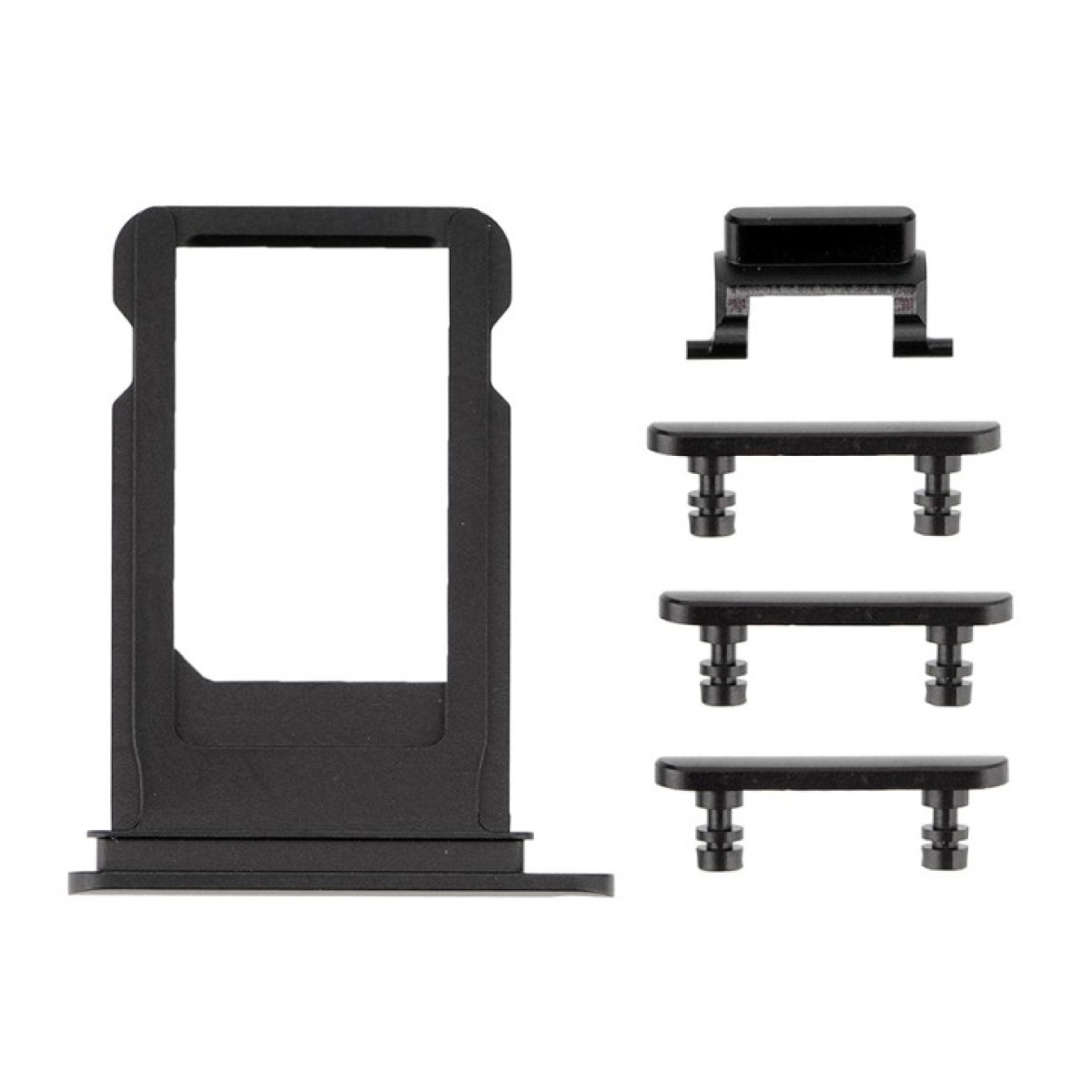 SPIP7-020 Πλαϊνά πλήκτρα για iPhone 7 Plus, Black - Image 1