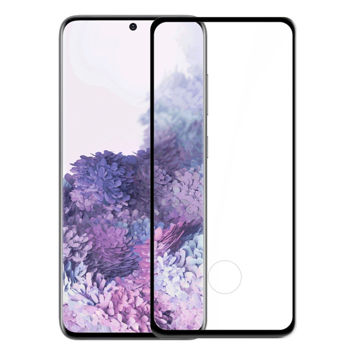 POWERTECH Tempered Glass 3D, Full Glue, Samsung Galaxy S20, μαύρο - Image 1