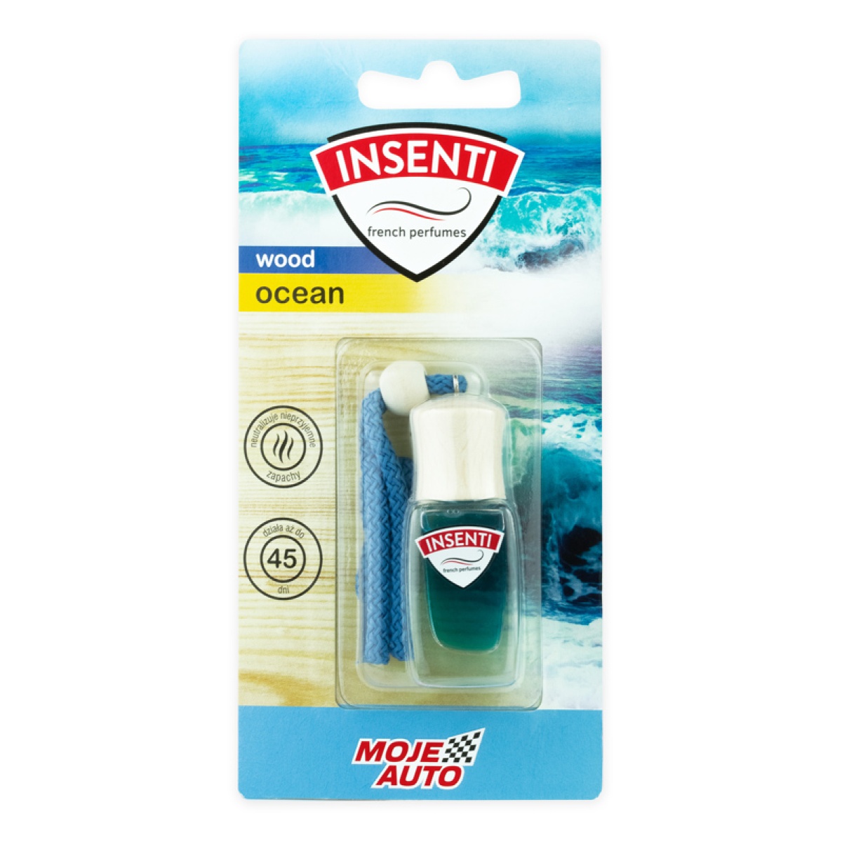 MOJE AUTO υγρό αρωματικό αυτοκινήτου 15-153, ocean, κρεμαστό, 8ml - Image 1