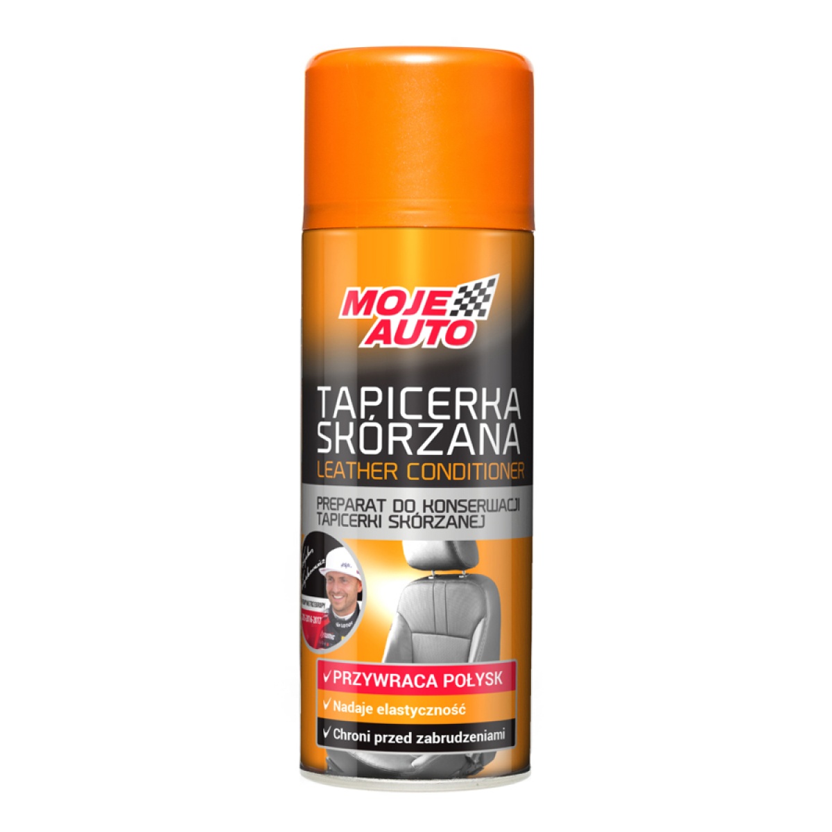 MOJE AUTO σπρέι καθαρισμού δερμάτινης ταπετσαρίας 19-024, 400ml - Image 1