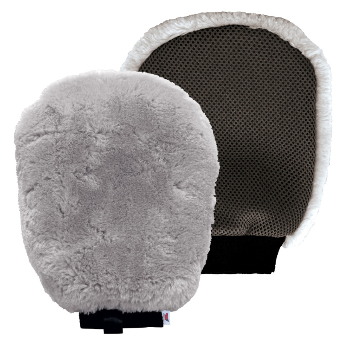 19-639 MOJE AUTO γάντι καθαρισμού αυτοκινήτου 19-639, μάλλινο, 18x26cm, γκρι - Image 1