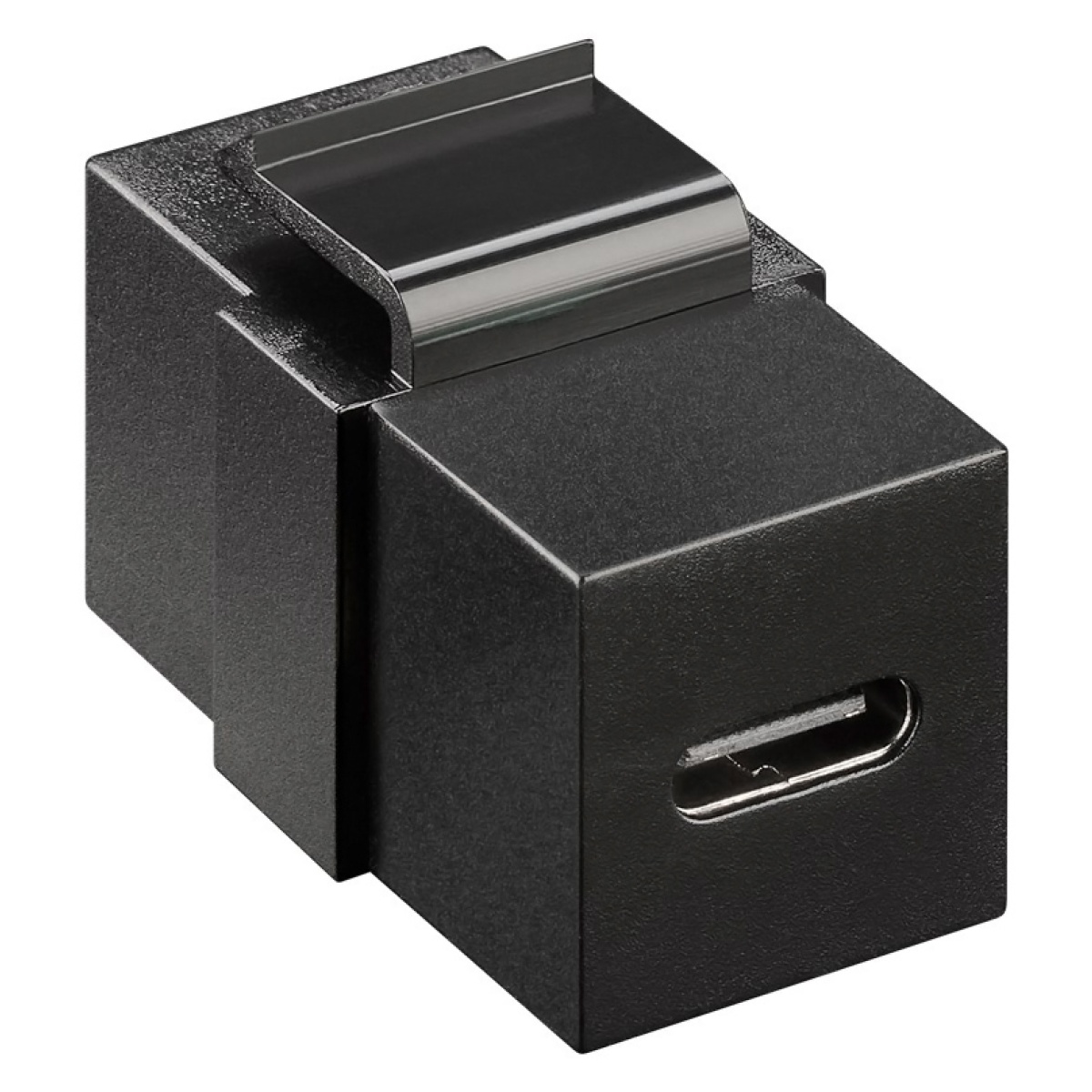GOOBAY keystone module USB-C 3.2 Gen 2 61261, θηλυκό σε θηλυκό, μαύρο - Image 2