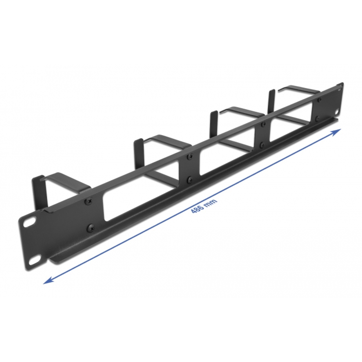 DELOCK Cable Managment για rack 66658, 4 θέσεων, 1U, μεταλλικό - Image 2
