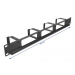 DELOCK Cable Managment για rack 66658, 4 θέσεων, 1U, μεταλλικό - Image 2
