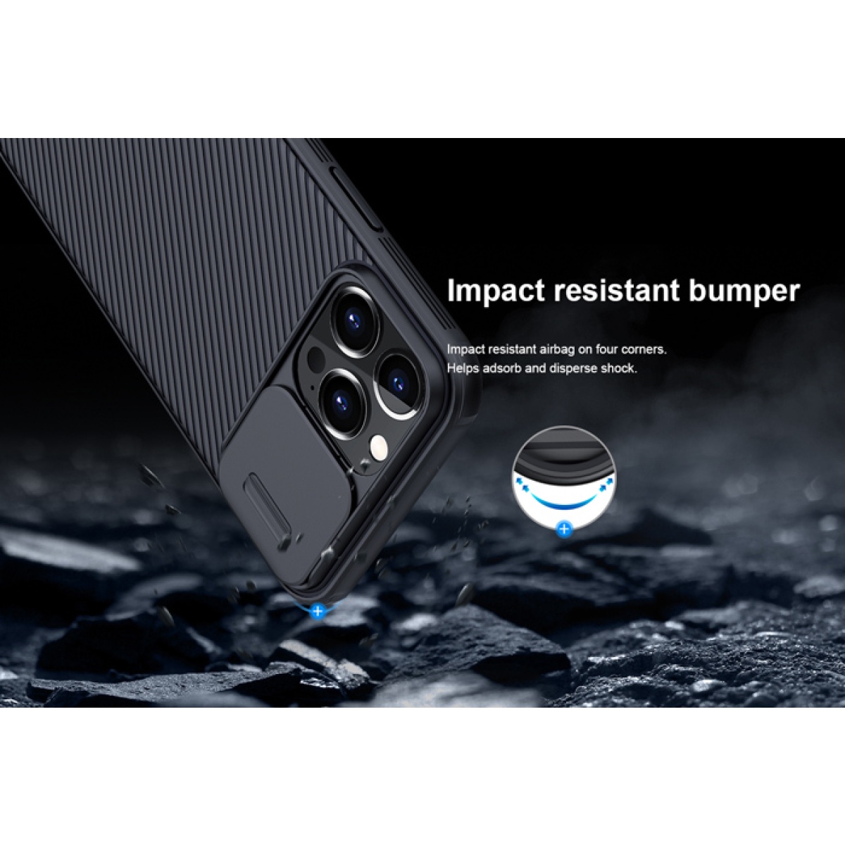 NILLKIN θήκη CamShield Pro για Apple iPhone 13 Pro, μαύρη - Image 3