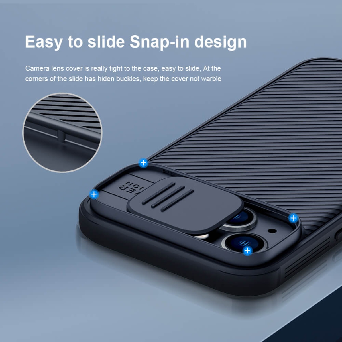 NILLKIN θήκη CamShield Pro Magnetic για iPhone 14 Plus, μαύρη - Image 3