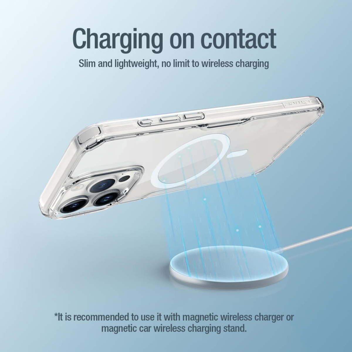 NILLKIN θήκη Nature Pro Magnetic για iPhone 15 Pro, διάφανη - Image 2