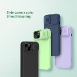NILLKIN θήκη CamShield Silky Silicone για iPhone 15 Plus, μπλε - Image 2