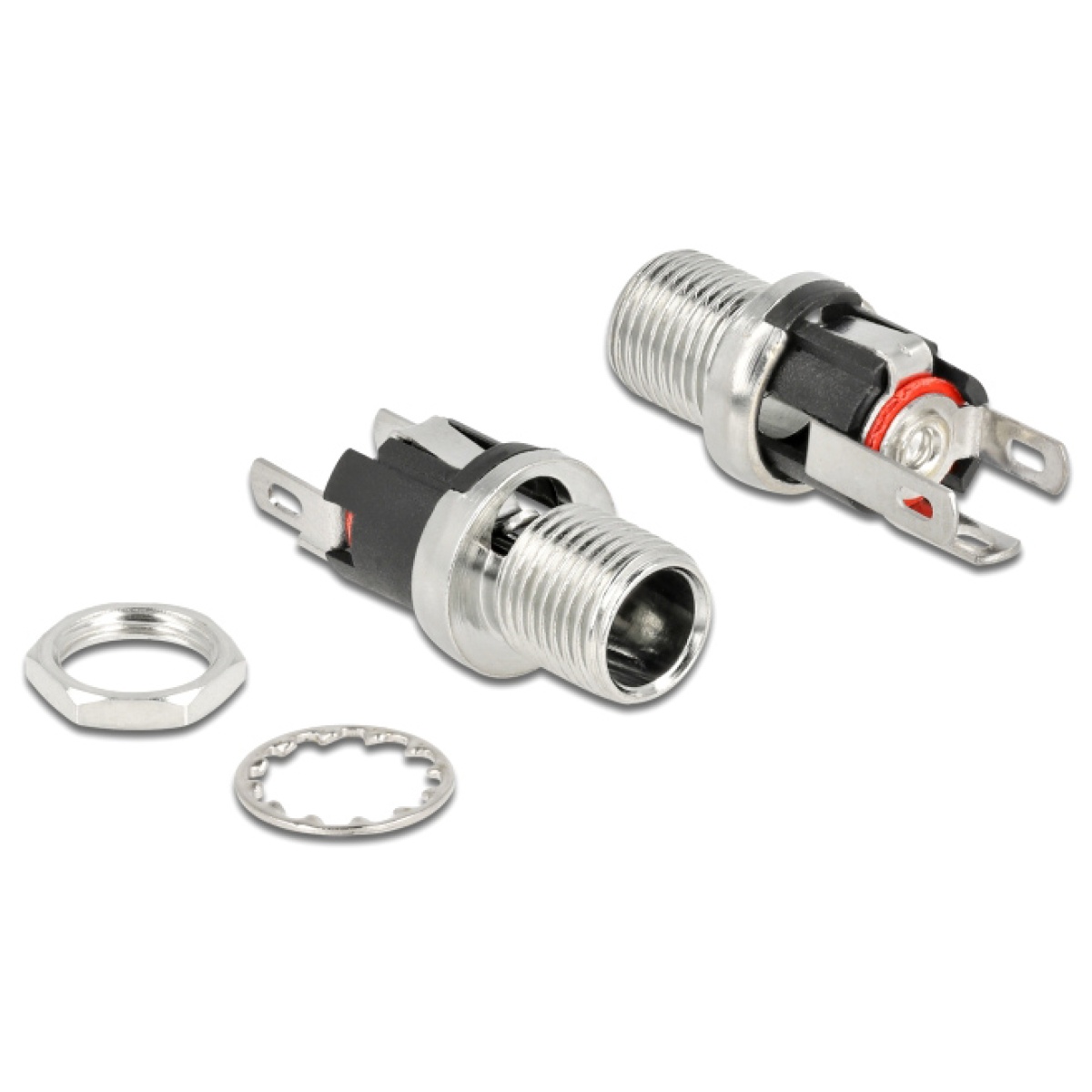 90056 DELOCK σύνδεσμος DC 5.5 x 2.1mm 90056, bulkhead, θηλυκός - Image 1