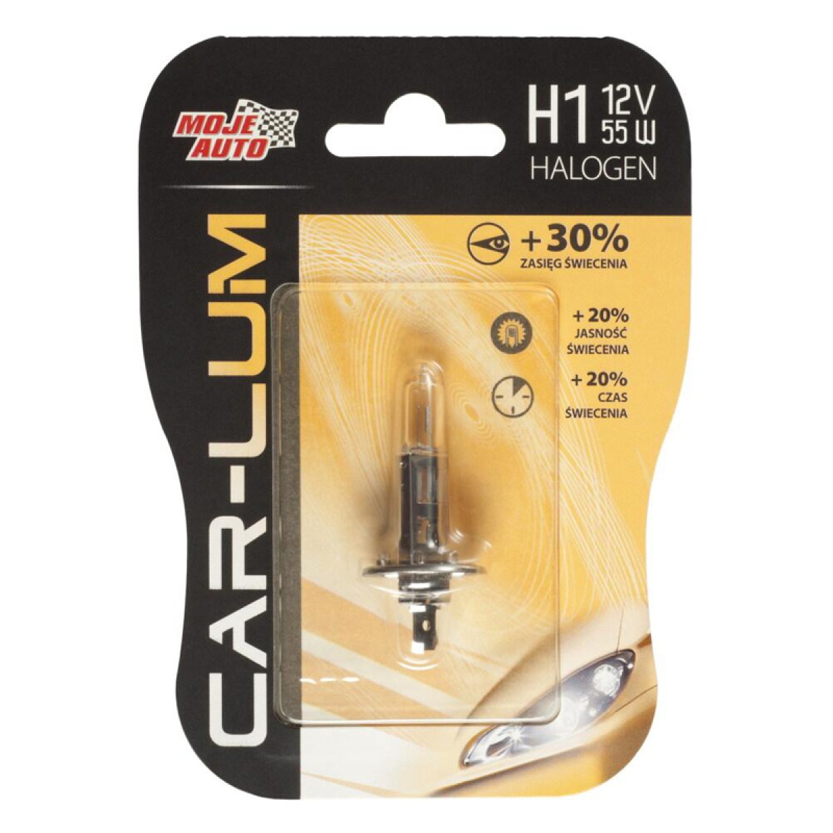 MOJE AUTO λάμπα αυτοκινήτου 91-001, H1, αλογόνου, 12V, 55W - Image 2