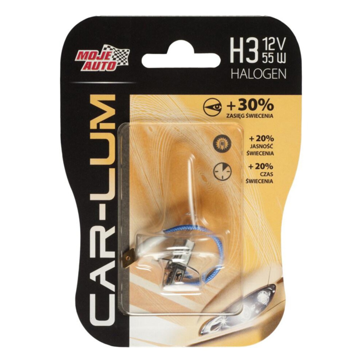 MOJE AUTO λάμπα αυτοκινήτου 91-002, H3, αλογόνου, 12V, 55W - Image 2