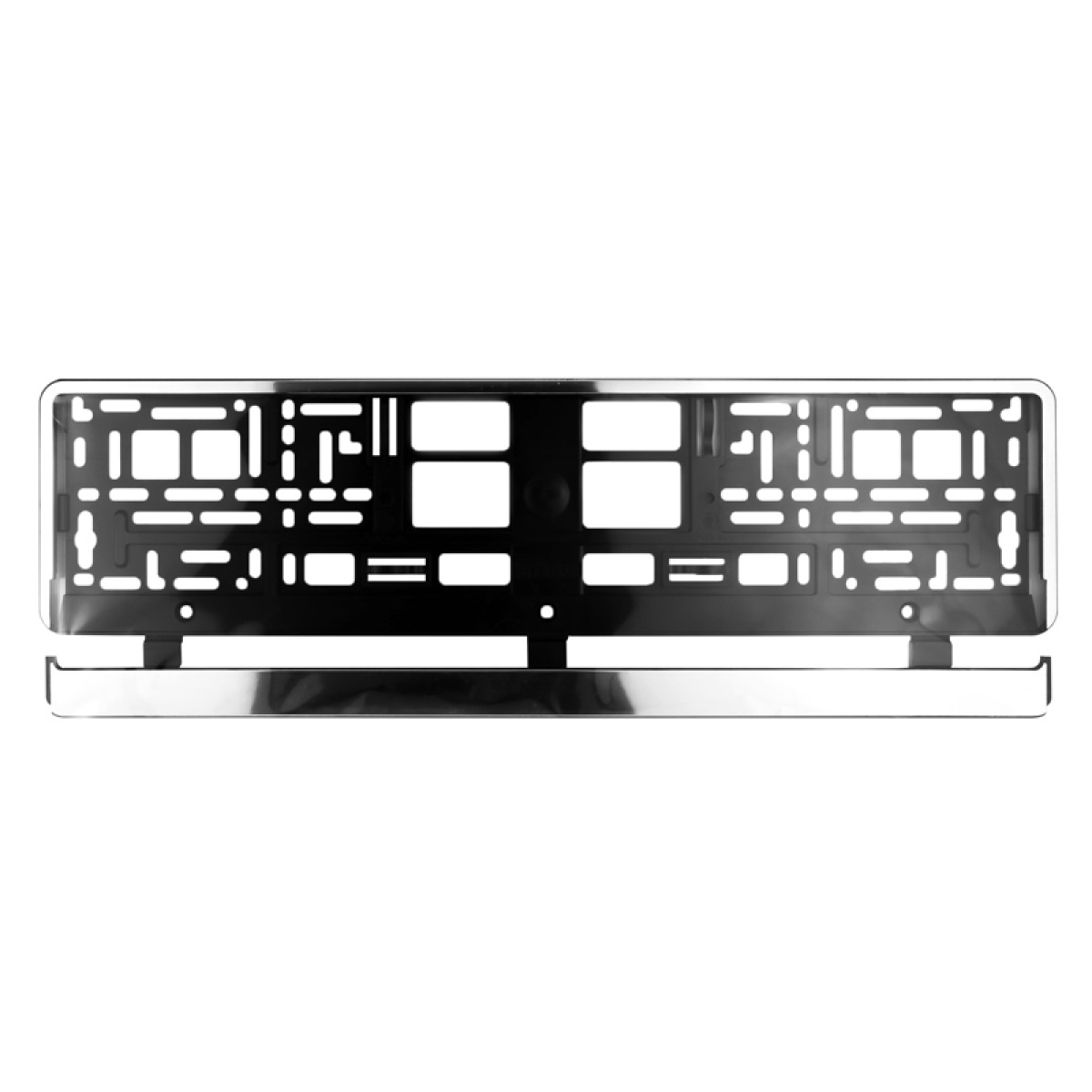 93-036 MOJE AUTO πλαίσιο πινακίδας αυτοκινήτου 93-036, 17.5x1.4x52.6cm, μαύρο - Image 1