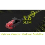 GOOBAY καλώδιο δικτύου 93751, CAT 6 U/UTP, slim, copper, 2m, γκρι - Image 2