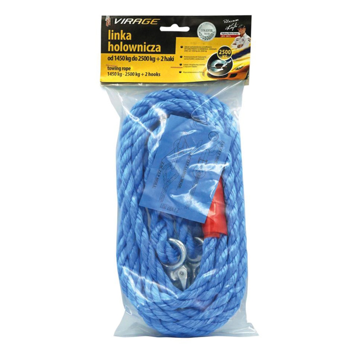 MOJE AUTO ιμάντας ρυμούλκησης αυτοκινήτου 94-033, 2500kg, 4m, μπλε - Image 2