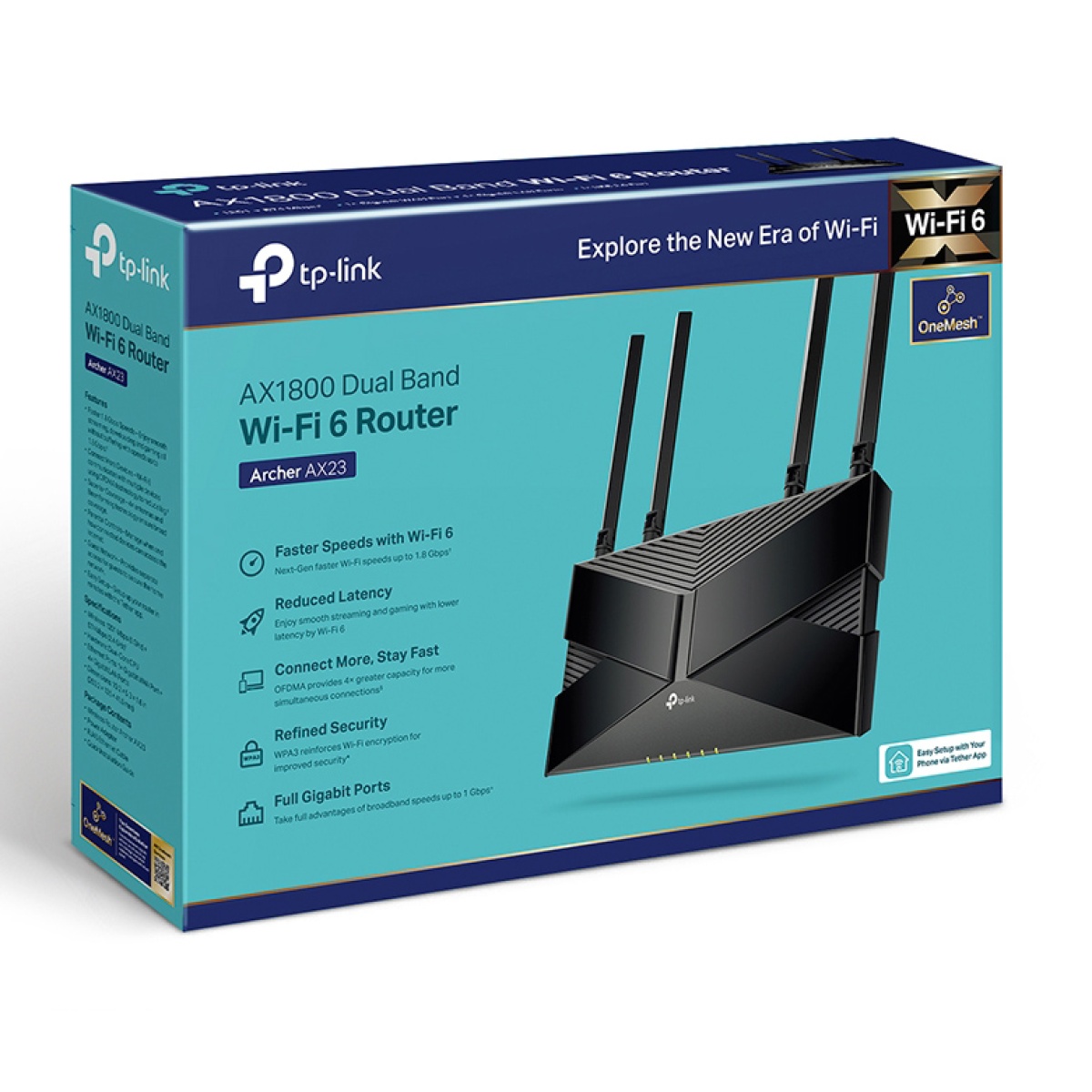TP-LINK Router Archer AX23, WiFi 6, 1800Mbps AX1800, Dual Band, Ver. 1.0 - Image 6