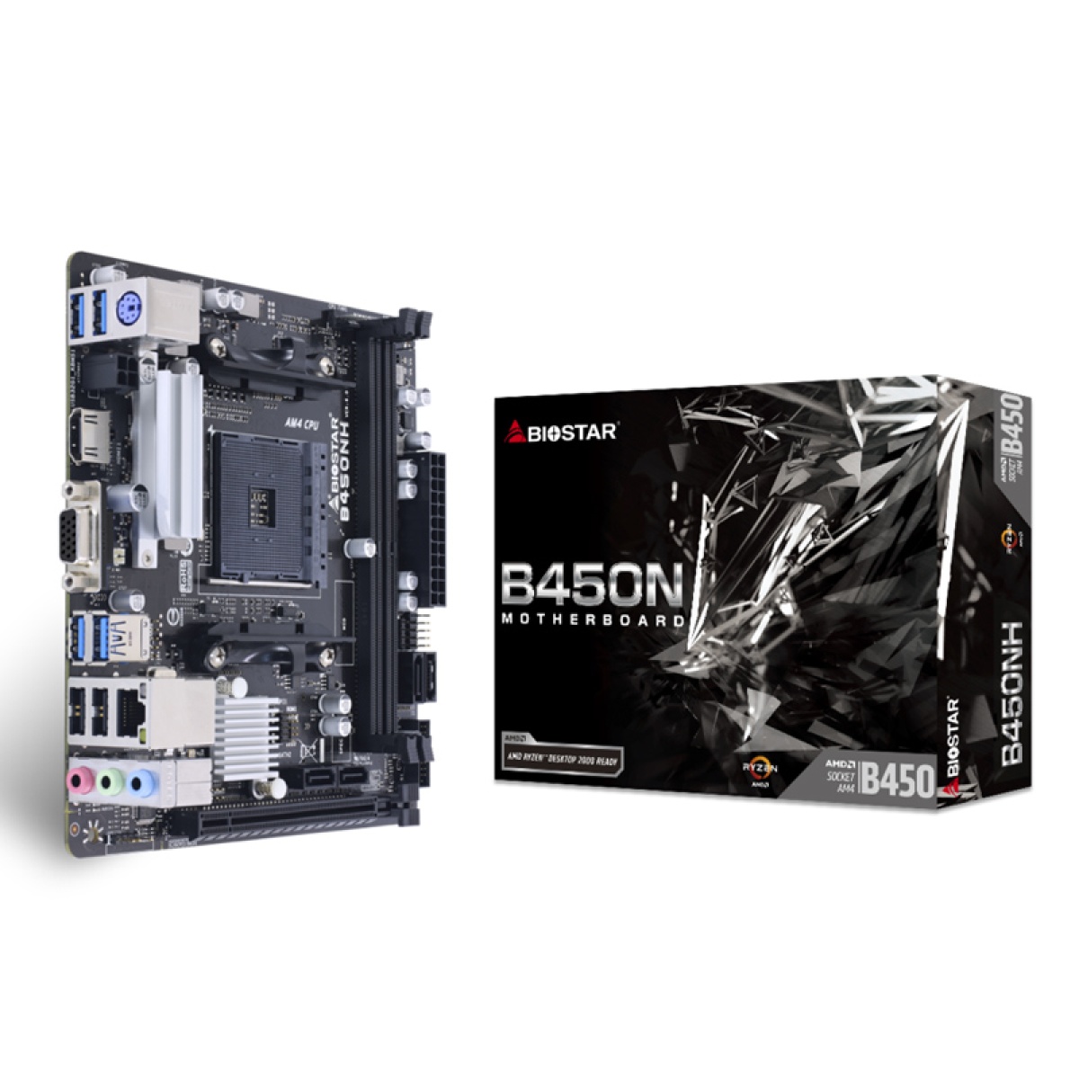 BIOSTAR μητρική B450NH, 2x DDR4, AM4, MiniITX, GbE LAN, Ver. 6.0 - Image 4