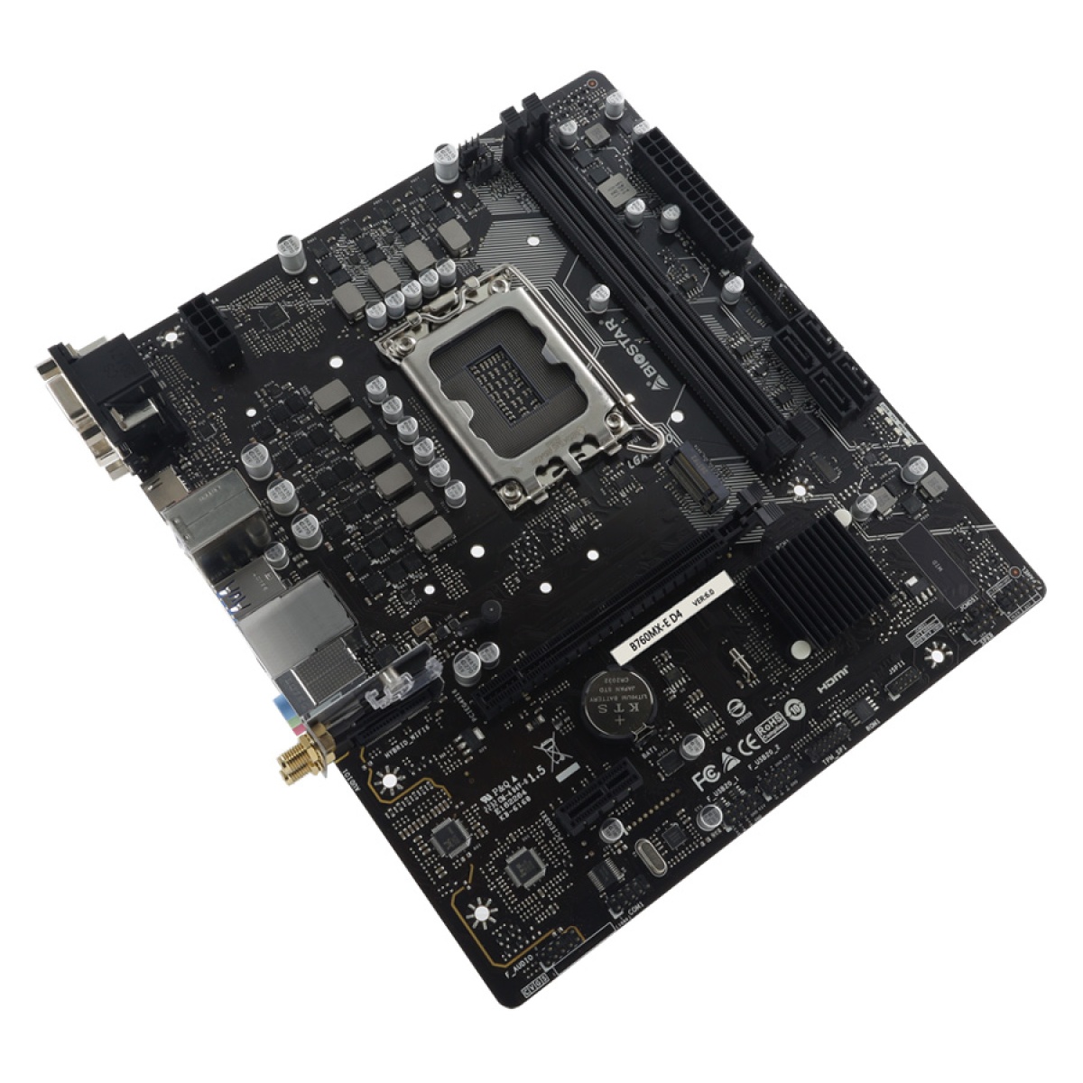 B760MX-ED4 BIOSTAR μητρική B760MX-E D4, 2x DDR4, s1700, uATX, GbE, Ver. 6.0 - Image 1