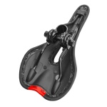 C-TECH σέλα ποδηλάτου BIKE-0042, ανατομική, Φ22.4mm 28 x 13cm, μαύρη - Image 3