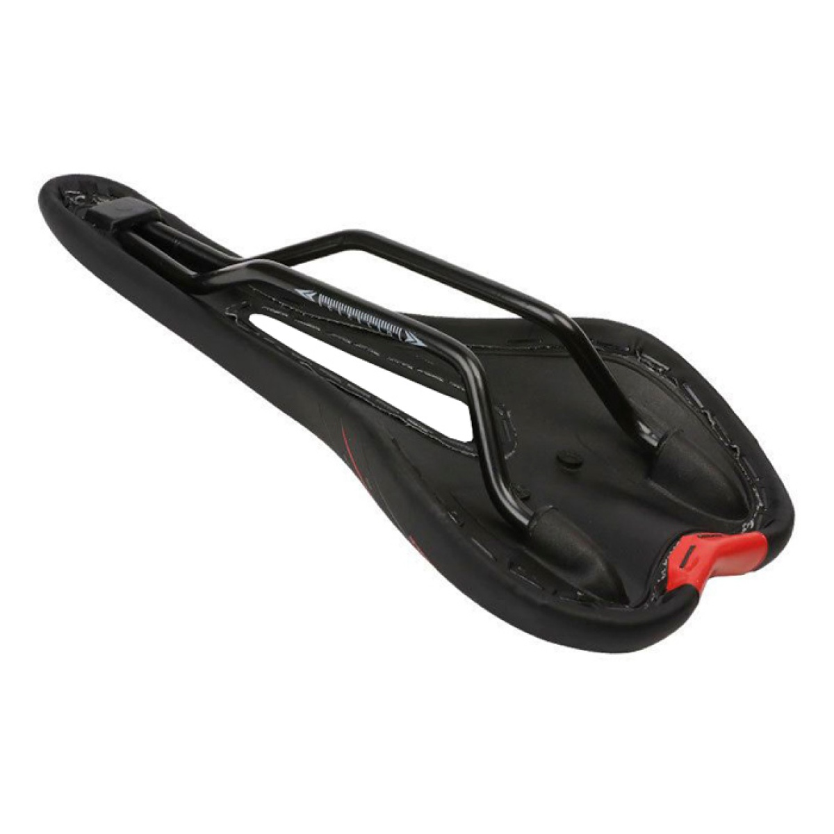 C-TECH σέλα ποδηλάτου BIKE-0042, ανατομική, Φ22.4mm 28 x 13cm, μαύρη - Image 4