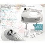 BRUNO μίξερ χειρός BRN-0110, 500W, 5 ταχύτητες & turbo, λευκό - Image 5