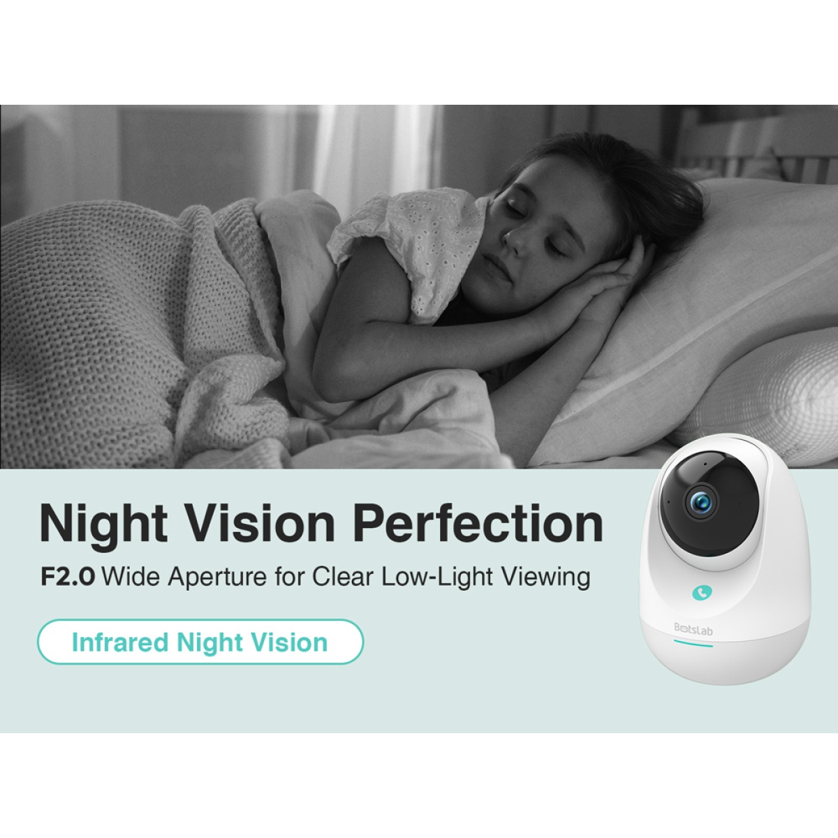 BOTSLAB smart κάμερα C213, 3MP/2K, WiFi & LAN, 360° PTZ, SD - Image 11