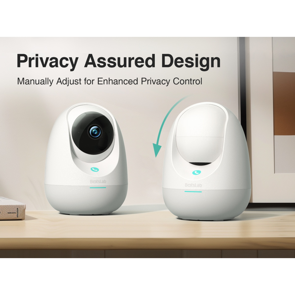 BOTSLAB smart κάμερα C213, 3MP/2K, WiFi & LAN, 360° PTZ, SD - Image 13