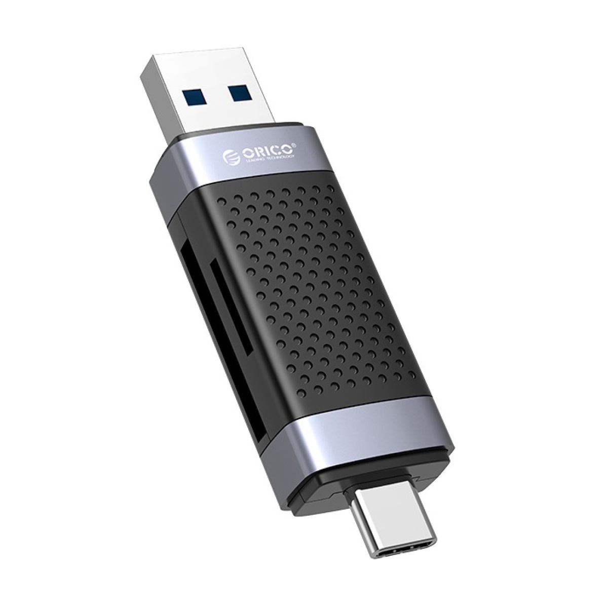 ORICO card reader CD2D-AC3 για SD & Micro SD, USB-C & USB 3.0, μαύρο - Image 1