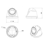LONGSE IP κάμερα CMLBFG400WH, 2.8mm, 4MP, αδιάβροχη IP67, PoE - Image 4