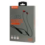 YISON earphones E19 με μαγνήτη, Bluetooth, 10mm, 130mAh, κόκκινα - Image 5