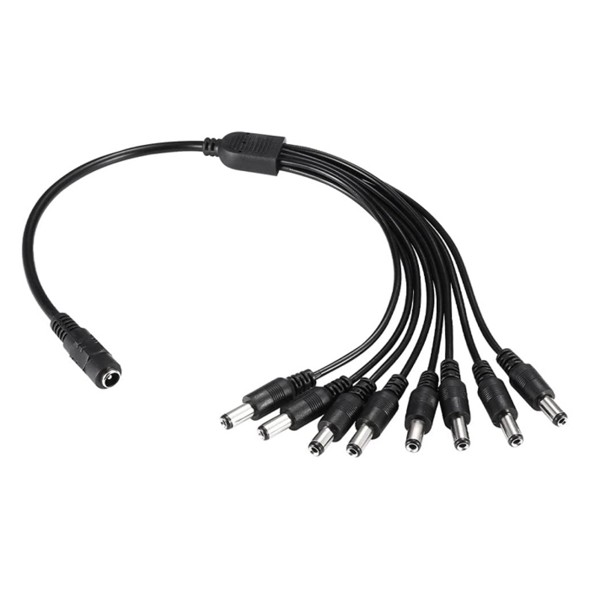 FS-DC1F8M FOLKSAFE splitter DC1F8M, 1 θηλυκό σε 8 αρσενικά, 5.5x2.1mm, 4τμχ - Image 1