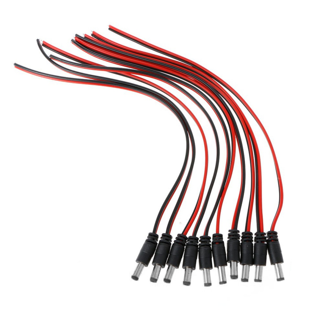 FS-DCPIGTAIL-M FOLKSAFE καλώδιο FS-DCPIGTAIL-M με αρσενικό βύσμα 5.5x2.1mm, 10τμχ - Image 1