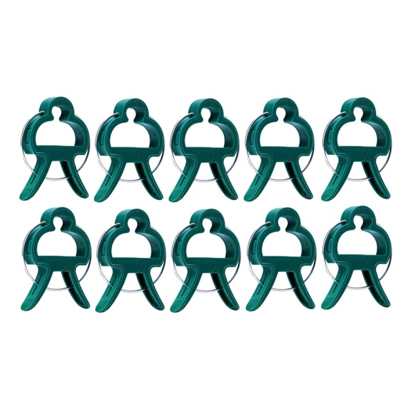 Κλιπ στήριξης φυτών GAR-0001, 4 x 3cm, πράσινο, 10τμχ