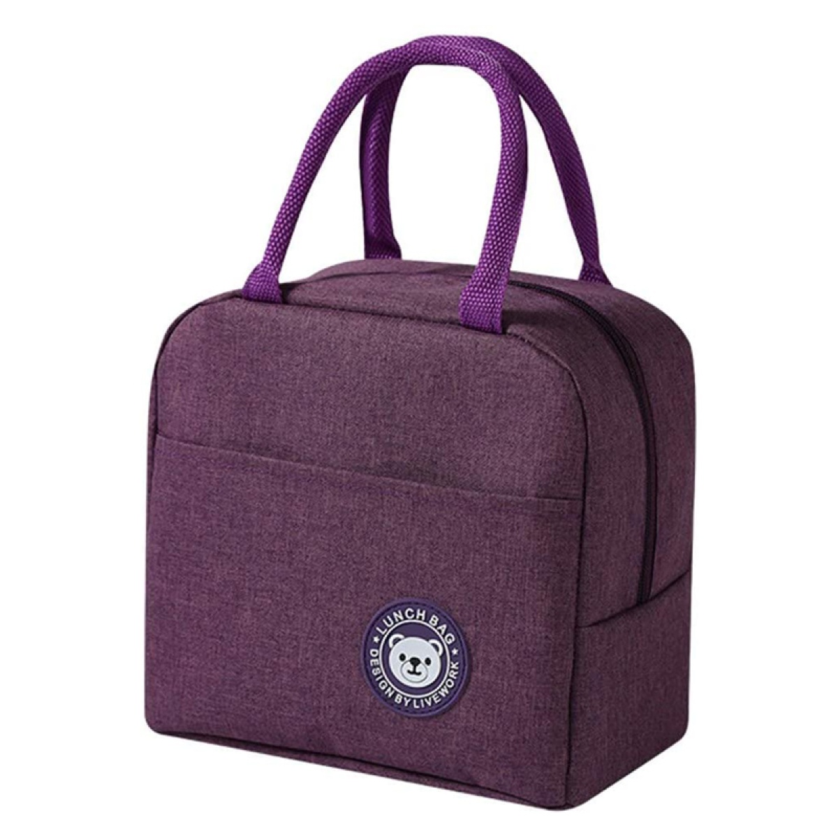 Ισοθερμική τσάντα HUH-0011, 7L, αδιάβροχη, 23x13x21cm, μωβ - Image 1