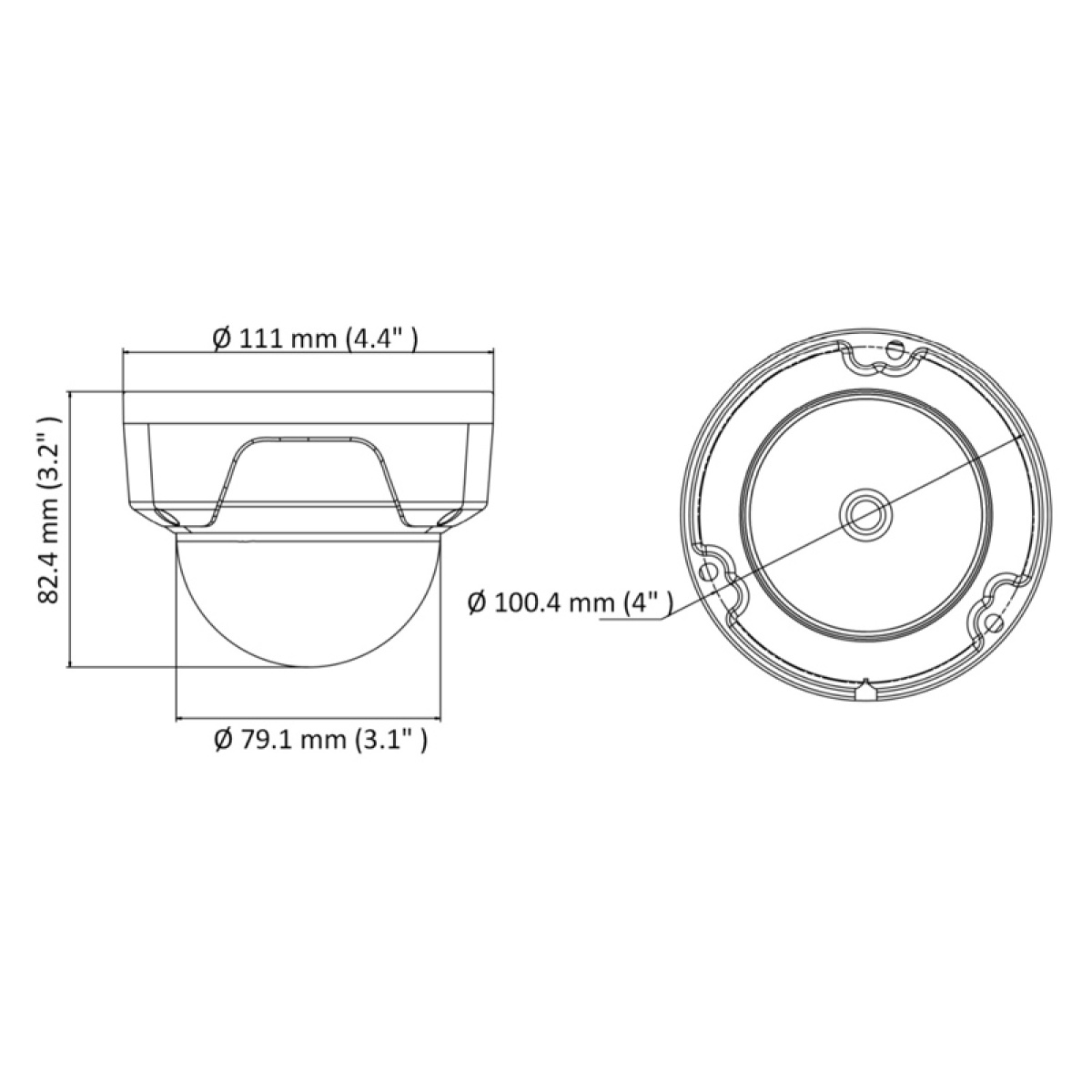 HIKVISION HIWATCH IP κάμερα HWI-D140H, POE, 2.8mm, 4MP, IP67 & IK10 - Image 2