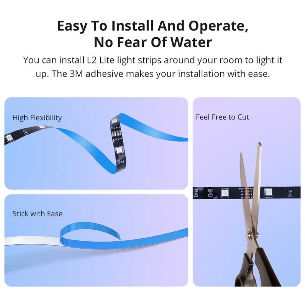 SONOFF smart LED καλωδιοταινία L2-LITE-5M, RGB, WiFi & BT, 5m - Image 2