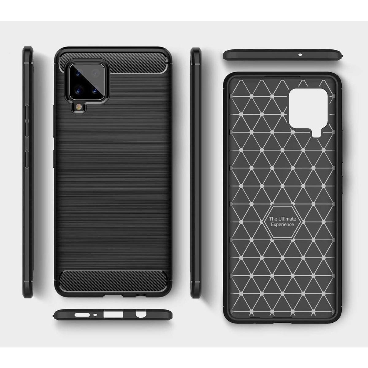 POWERTECH θήκη Carbon Flex MOB-1591 για Samsung Galaxy  A42 5G, μαύρη - Image 2