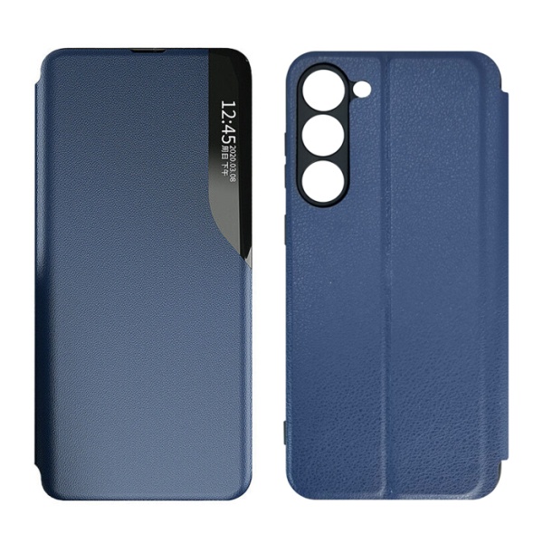POWERTECH θήκη Smart view MOB-1916 για Samsung S23 Plus, μπλε