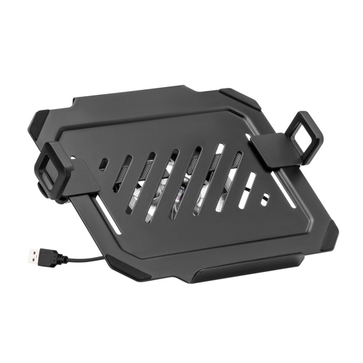 NBH-8GL BRATECK βάση & ψύξη laptop NBH-8GL για βάση VESA, RGB, έως 17", μαύρη - Image 1