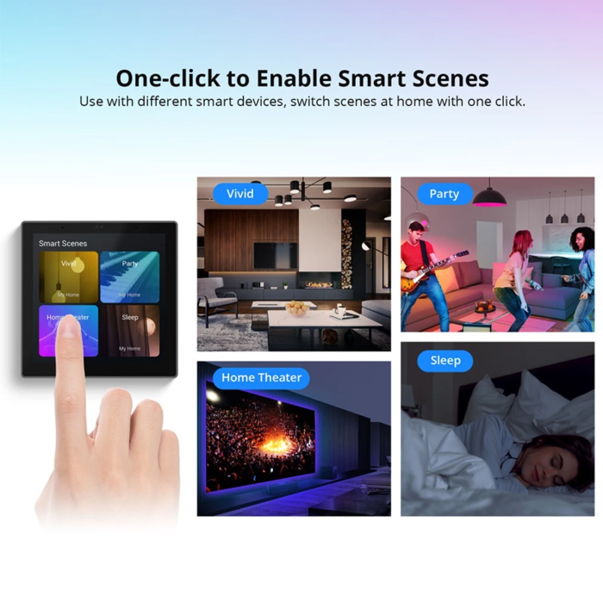 SONOFF smart panel ελέγχου NSPanel Pro, οθόνη αφής, Wi-Fi, Zigbee, μαύρο - Image 5