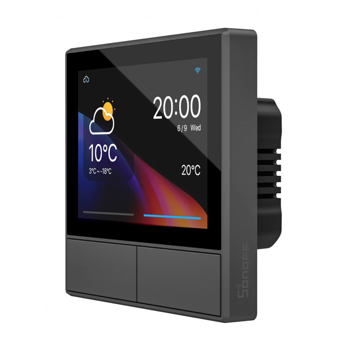 NSPanel-EU SONOFF smart panel ελέγχου NSPanel με οθόνη αφής, 2-gang, Wi-Fi, γκρι - Image 1