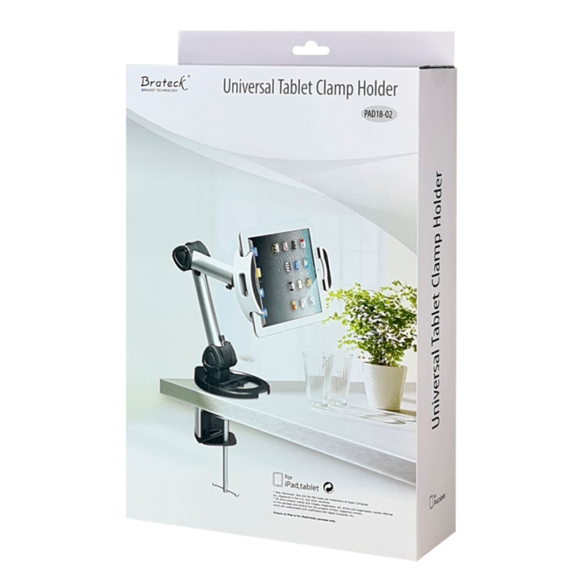 BRATECK βάση γραφείου PAD18-02 για tablet 7-10.4", γκρι - Image 5